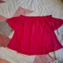 Pink Flare Open Shoulders Top, NEW LOOK, Size 10 Image 2