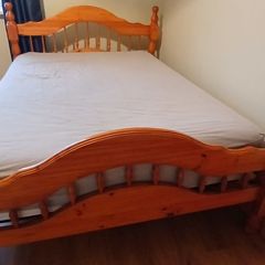 Double bed for sale (solid pine)