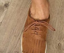 MAURY Tan Platform XL Loafer Sz 40 (Fit 7 - 7.5UK) - Rrp 160 (New)