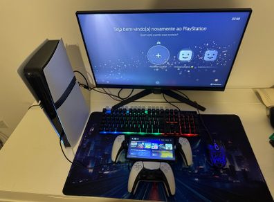 PlayStation / Gaming Setup Bundle (PS Portal, Keyboard, Mouse, 2 Controllers) + Warranty