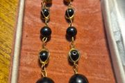 Vintage Black Long Earrings