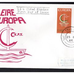 1966 Ireland Europa (CEPT) Commemorative Stamps First Day Cover (FDC)