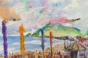 bray air show watercolour