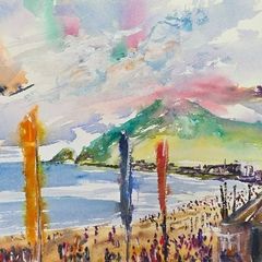 bray air show watercolour