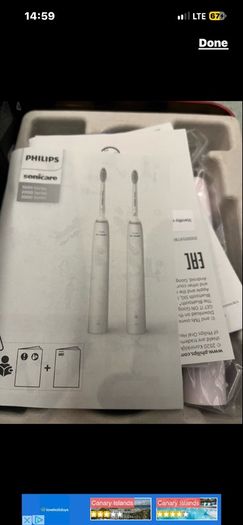 Philips Sonicare 3100 Electric Toothbrush  Black Pink brand new