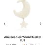 New JELLYCAT Amuseables Moon Musical Pull Image 3