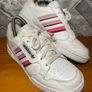 Adidas Continental 80 Ladies White Leather Pink Stripes Trainers UK5 EUR38 Image 2