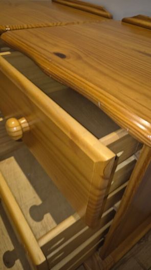 Solid Pine 3-Drawer Lockers.