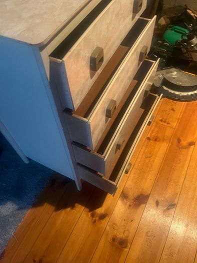 Formica chest of drawers