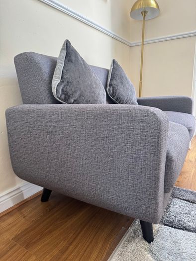 2-Seater Light Grey Sofa