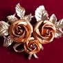 Vintage  Rose  Brooch Image 10