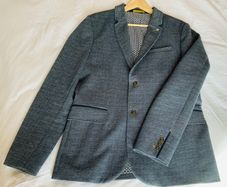 Mens Sports Jacket Coat Blazer from Ted Baker Navy Grey plaid Size 5 XL