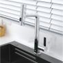 Waterfall Pull Out Kitchen Faucet Intelligent Digital Display Cold Hot Mixer Taps Rotatable Sink Image 5
