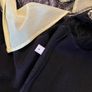 Sandro Black and Yellow Mini Dress with Lace - Size 8 Image 8