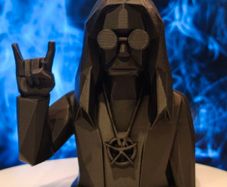 3D Printed Low Polygon Ozzy Osbourne Bust