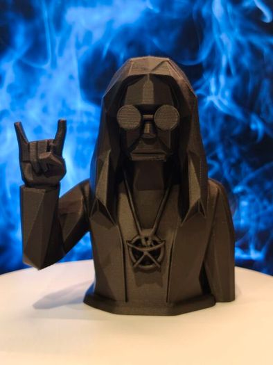 3D Printed Low Polygon Ozzy Osbourne Bust