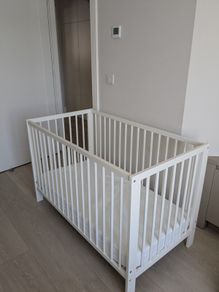 Ikea Gulliver Cotbed + Skonast foam mattress