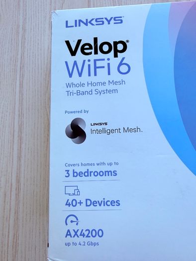 Linksys Velop WiFi 6 Mesh Router Tri-Band AX4200 White