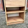 Pair of Oak Effect Bedside Tables with Drawer Image 2