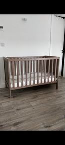 Ikea cot bed sundvik brown with mattress