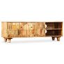 TV Cabinet Solid Mango Wood 118x35x40 cm Image 8