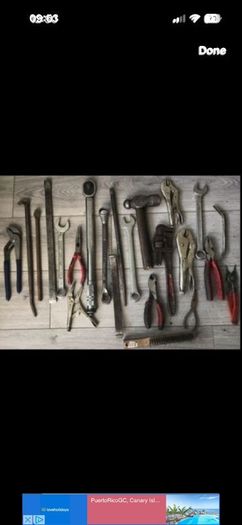 Over 300 mechanics tools and old school toolbox from the 1970s to 2000s