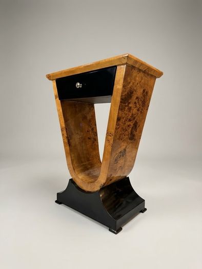 Pair of Architectural Art Deco Style Bedside Lockers / Nightstands