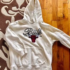 NBA Chicago bulls cream cotton hoodie xxl