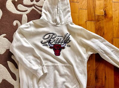 NBA Chicago bulls cream cotton hoodie xxl