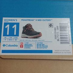 Brand New Columbia Womens Peakfreak II Mid Outdry Hiking Boots Size 42