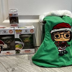 Christmas Overwatch Funko Pops + Stocking