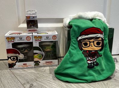 Christmas Overwatch Funko Pops + Stocking