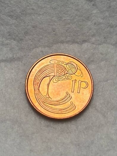 Irish decimal one-penny (1P)