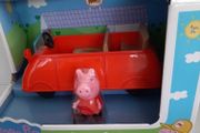 New unopened peppa pig family car and new sticker book
