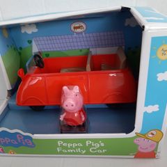 New unopened peppa pig family car and new sticker book