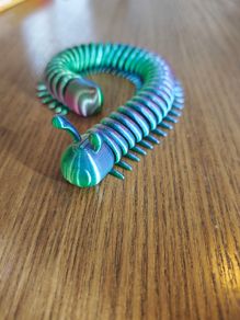 3D Printed Articulated Centipede Caterpillar Fidget Toy