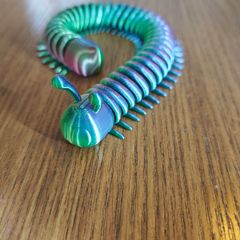 3D Printed Articulated Centipede Caterpillar Fidget Toy