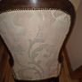 Victorian Style Vintage Balloon Back Upholstered Nursing Chair Image 9