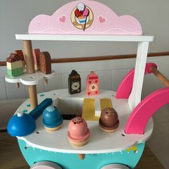 Wooden Ice Cream Cart