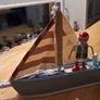 Little Town Wooden Sailing Boat Set Image 2