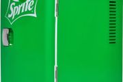 AZ Sprite 4L 6 Can Portable Cooler/Warmer, Compact Personal Travel Mini Fridge for Snacks Lunch Drinks Cosmetic, Includes 12V and AC Cords,Desk Accessory
