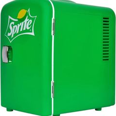 AZ Sprite 4L 6 Can Portable Cooler/Warmer, Compact Personal Travel Mini Fridge for Snacks Lunch Drinks Cosmetic, Includes 12V and AC Cords,Desk Accessory