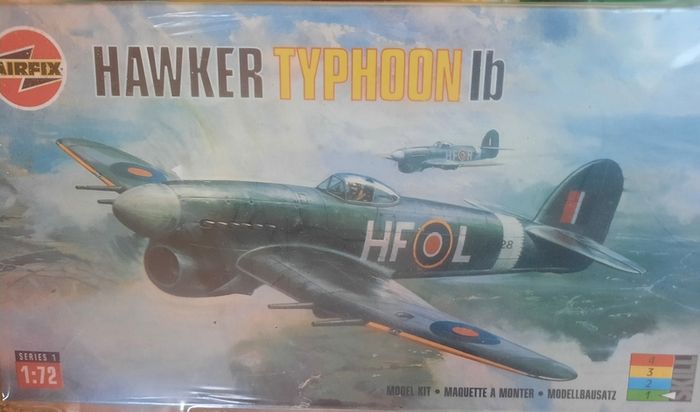 Vintage Airfix Model Starter Kit - Hawker Typhoon Aircraft lb