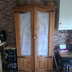 Kitchen Storage Cabinet Press Vintage Pine