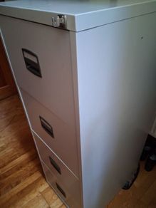 4 Drawer Metal Filing Cabinet 90 Hanging Folders & 100 Index Tabs