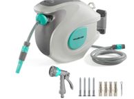 main image for ad Rotatable Wall Hose Box with Automatic Roll-Up and Wall Bracket for Garden