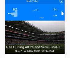 4 x Adult seats GAA Limk Vs Clare semi final tickets
