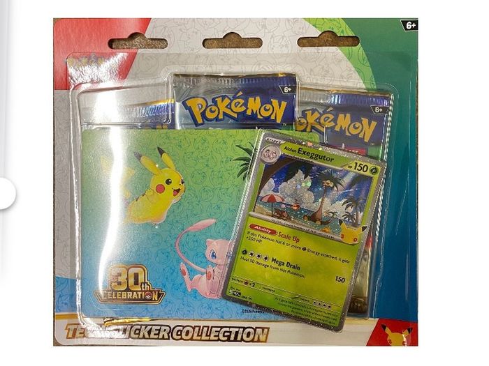 Pokemon Trading Card Game (TCG): 30th Celebration Tech Sticker Collection Assortment