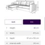 DFS Layla 3 Seater L-shaped sofa Image 3
