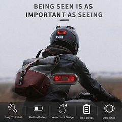 Moto Motorbike Bike Bicycle Helmet light  Bike Taillight Motorcycle Bicycle Helmet Safety Signal Warning Rear Lamp Waterproof LED Light